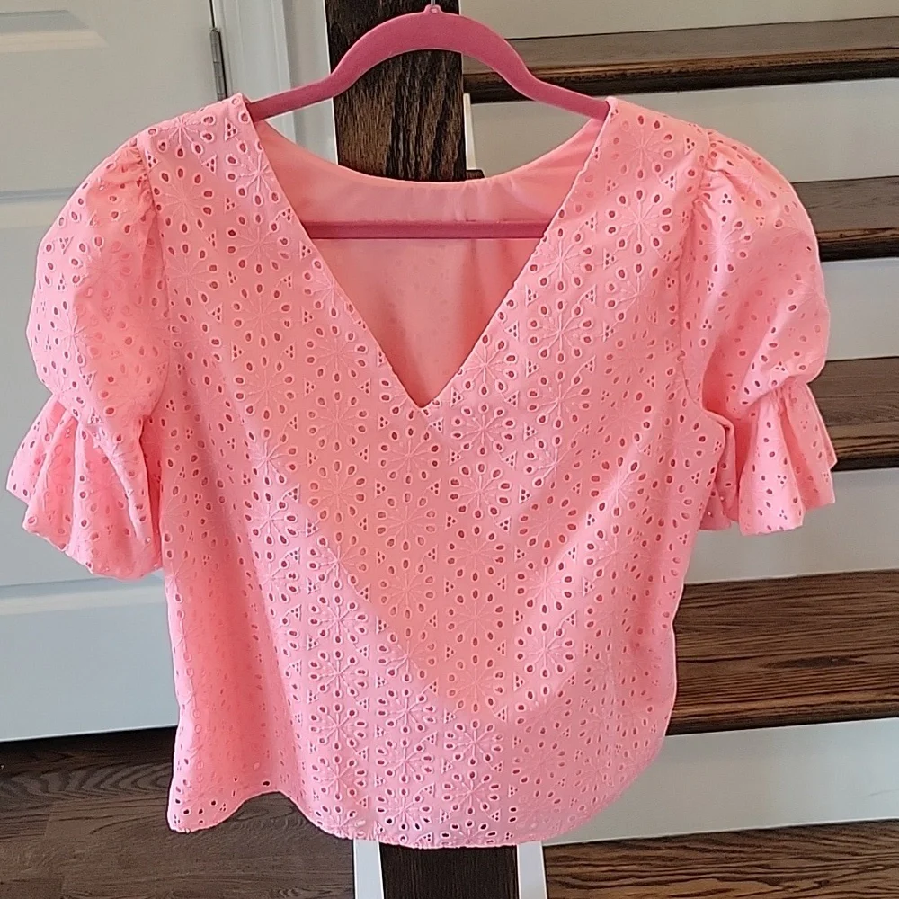 Lilly Pulitzer Shaila Eyelet Blouse
